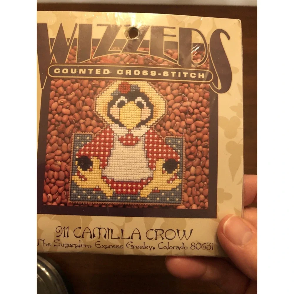 Cross-Stitch Wizzers 911 Camilla Crow-915 Scarecrow-904 Duck Lot of 3 Kits NEW